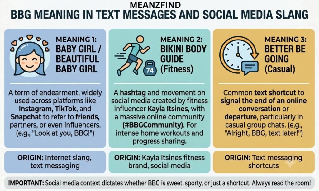 BBG Meaning in Text Messages and Social Media Slang