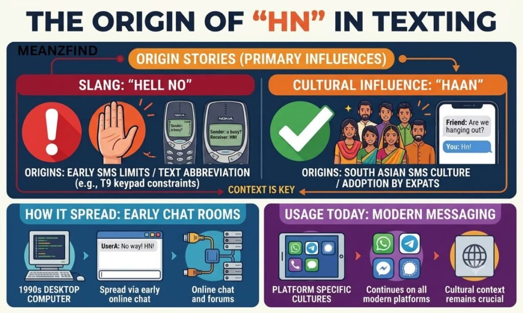 The Origin of HN in Texting