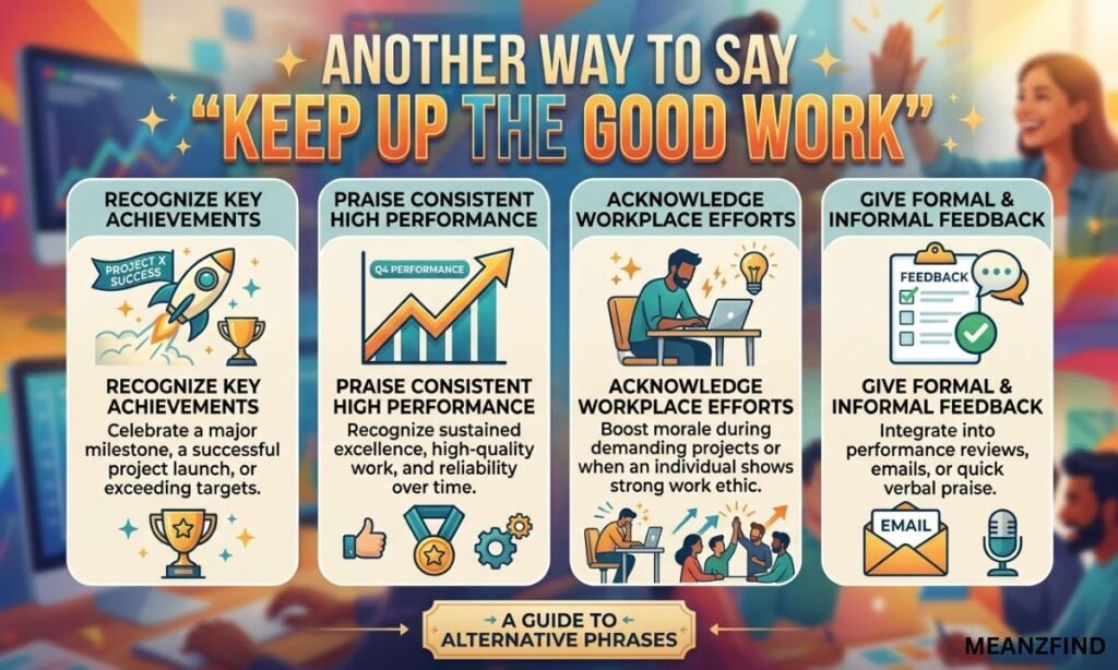 Another Way to Say "Keep Up the Good Work"