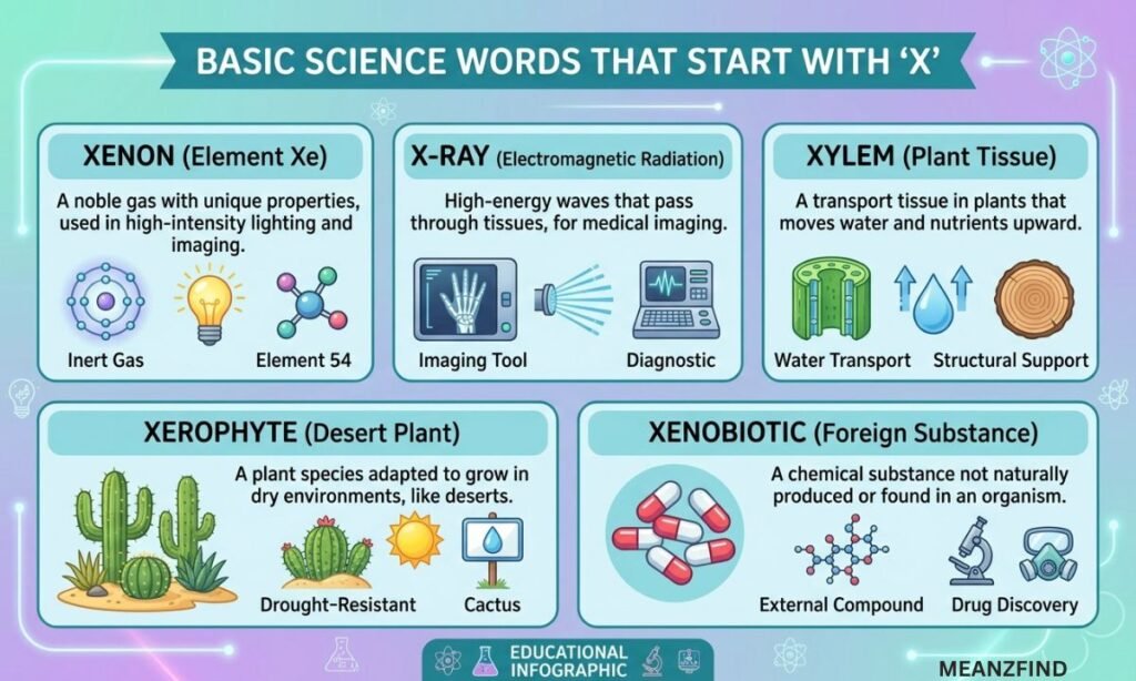 Basic Science Words That Start With X