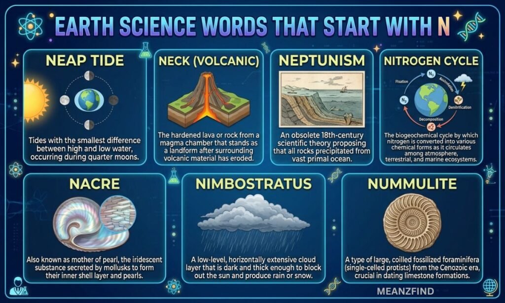 Earth Science Words That Start With N