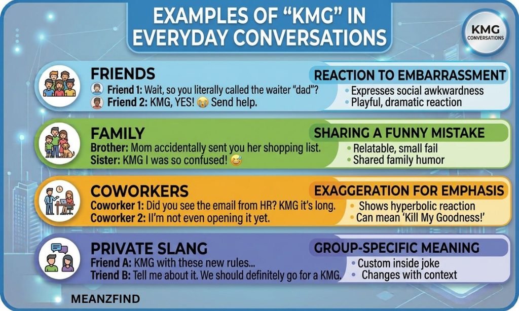 Examples of KMG in Everyday Conversations
