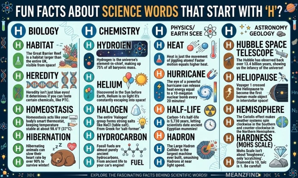 Fun Facts About Science Words That Start With H