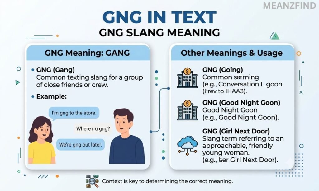 GNG Meaning in Text