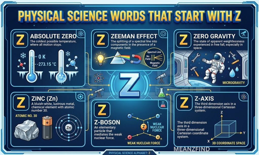 Physical Science Words That Start With Z