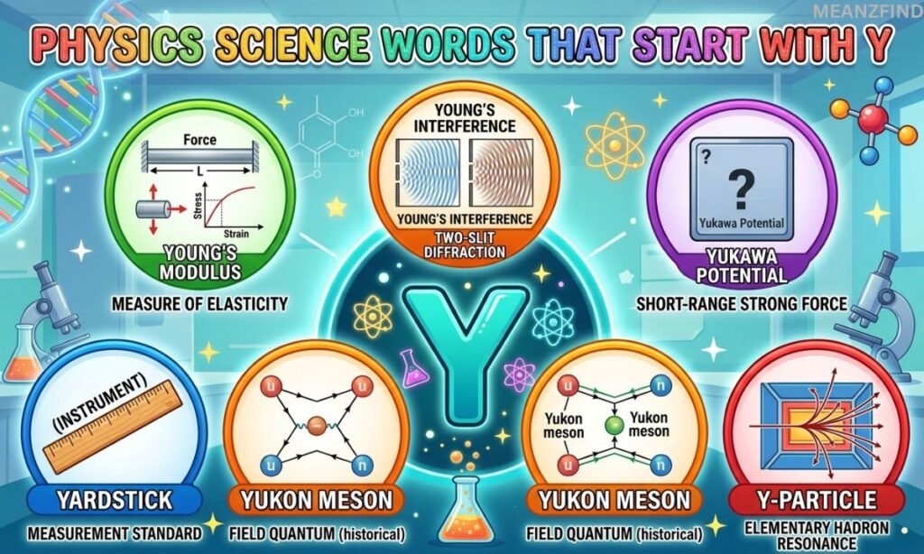 Physics Science Words That Start With Y