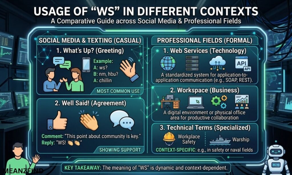 Usage in Different Contexts (Social Media and Professional Fields)
