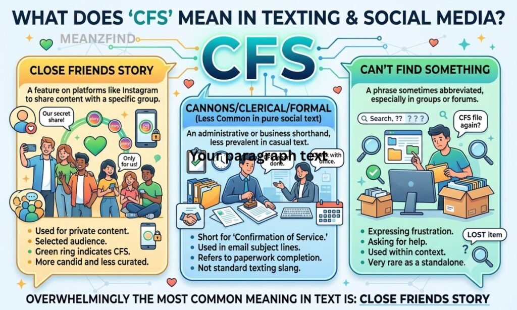 What Does CFS Mean in Text?