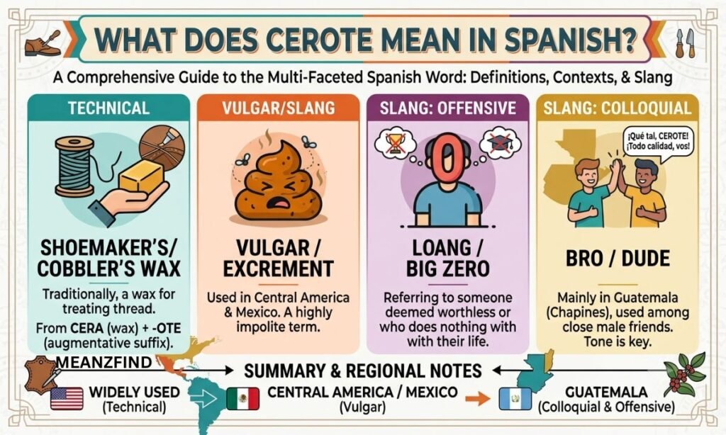 What Does Cerote Mean in Spanish?