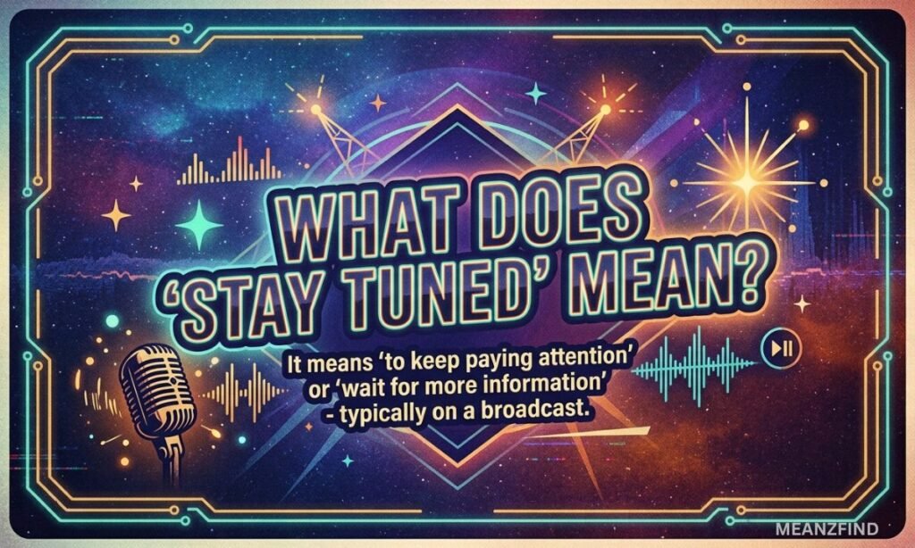 What Does "Stay Tuned" Mean?
