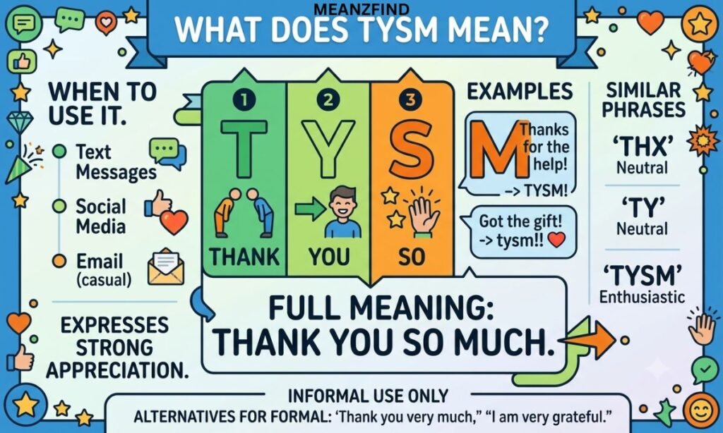 What Does TYSM Mean?