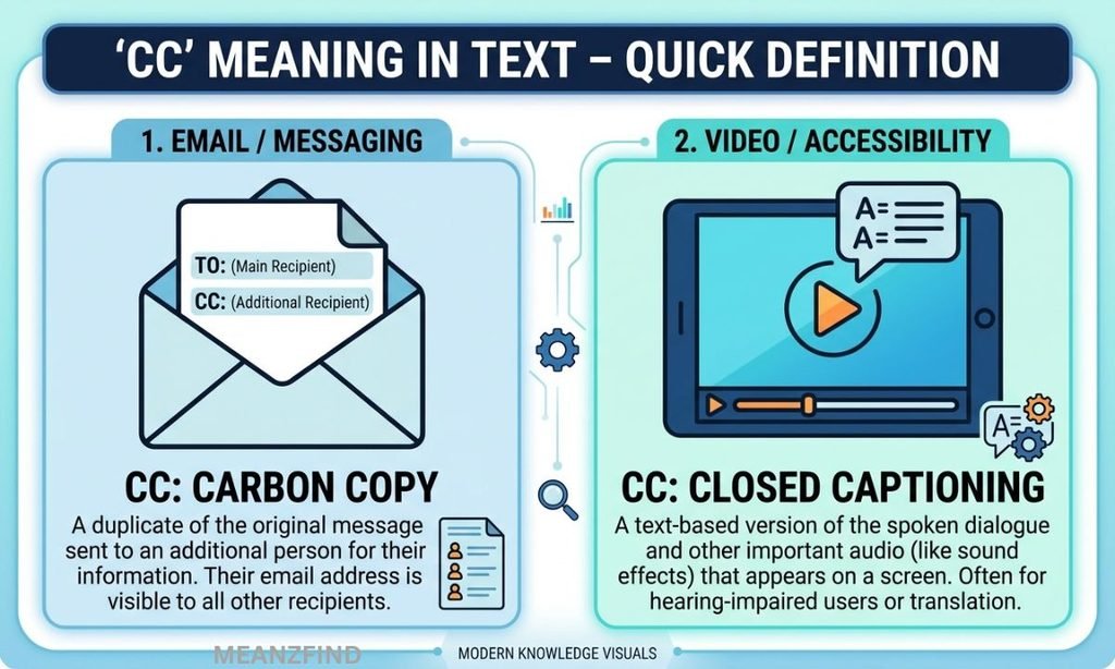 CC Meaning in Text – Quick Definition