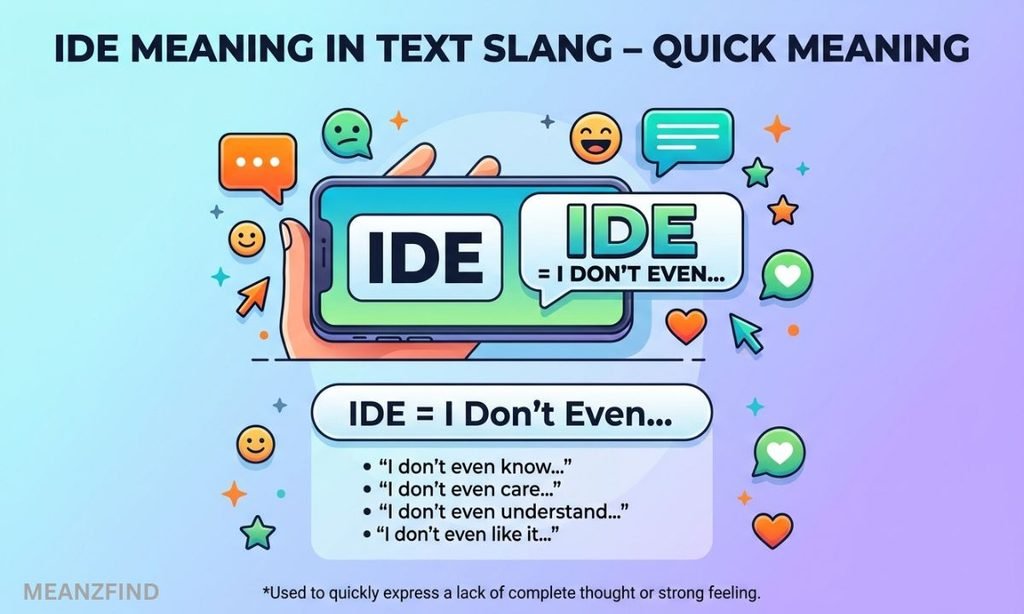 IDE Meaning in Text Slang – Quick Meaning