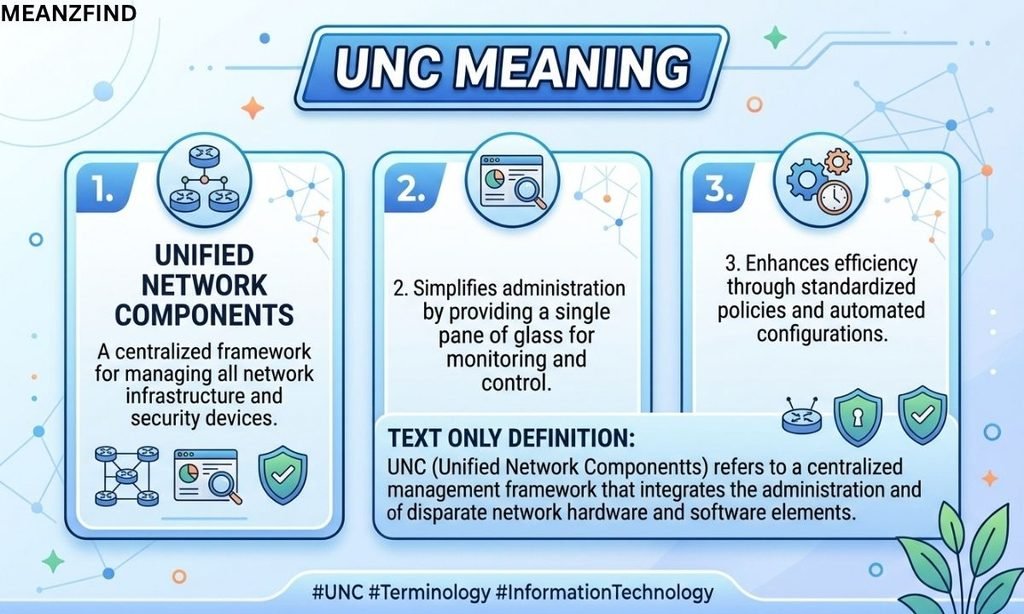 UNC Meaning Text