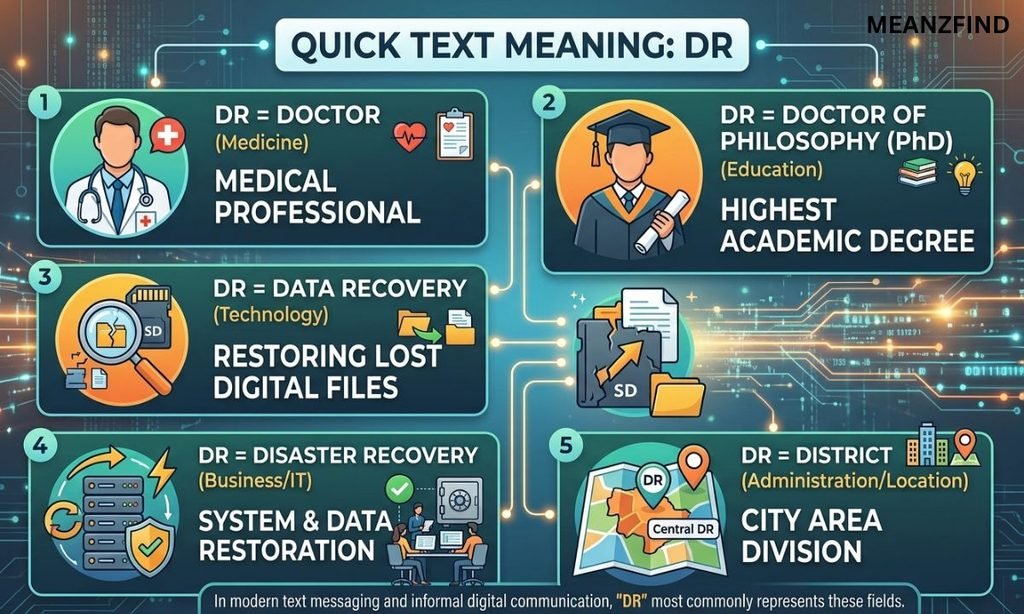 DR Meaning in Text – Quick Meaning