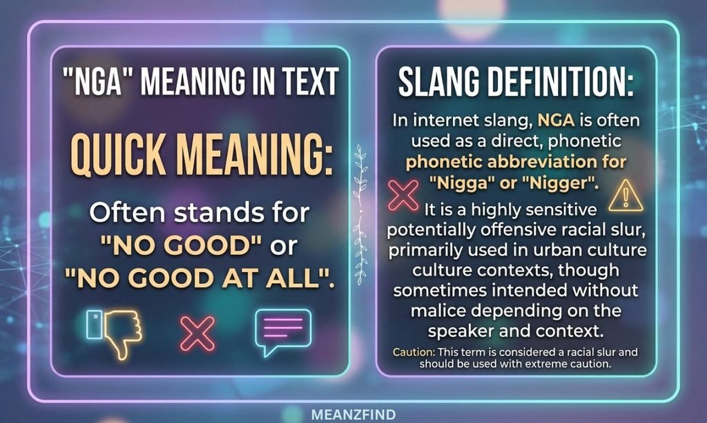 NGA Meaning in Text – Quick Meaning